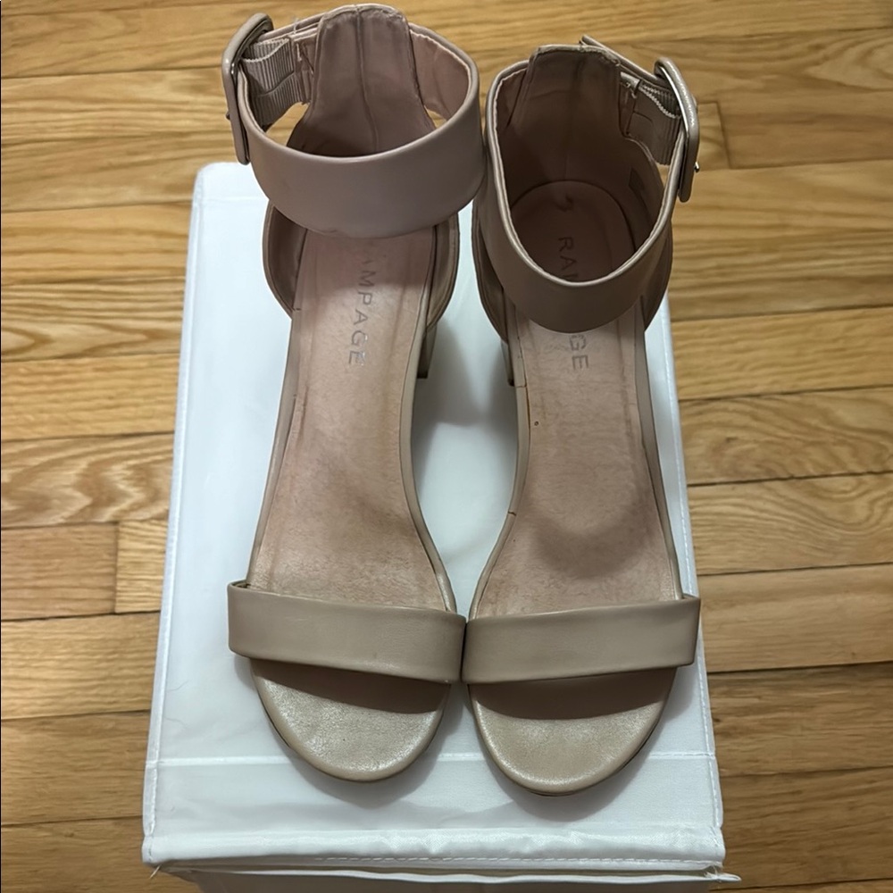 Rampage Tan Heels (Mattie II)